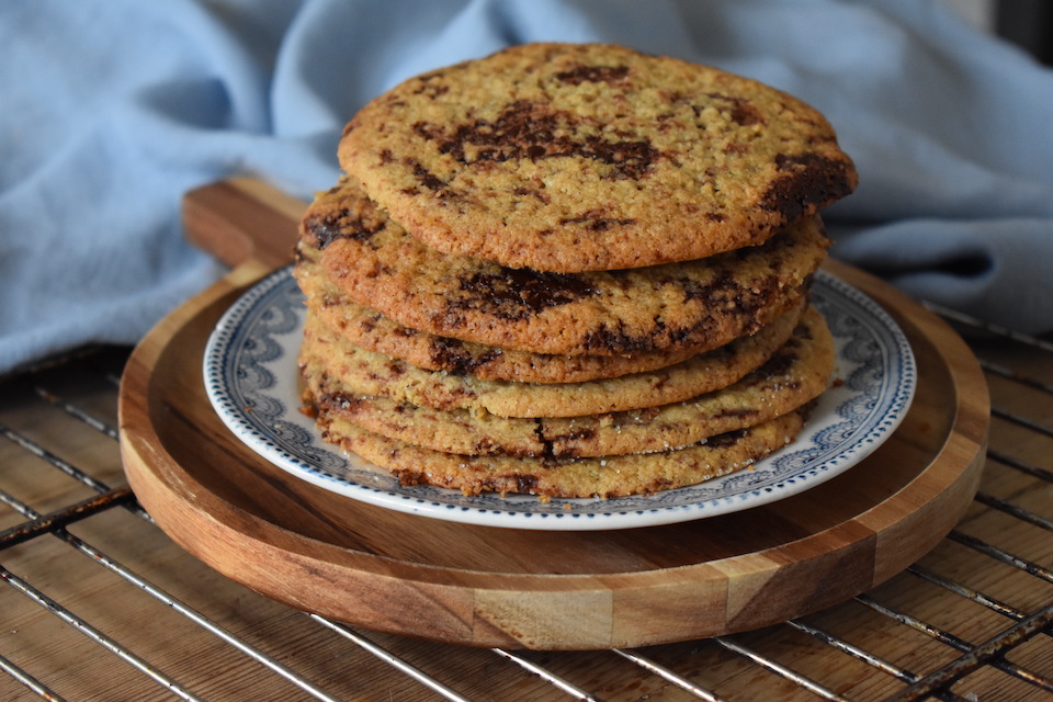 cookies med melormelarver og chokolade